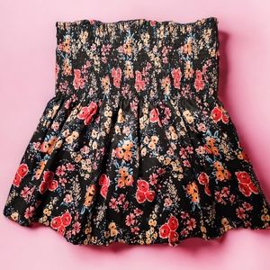 Silky Foral Tube Top